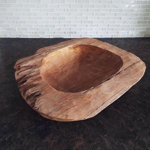 Wood Rustic Decorative Bowl